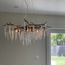 Luxury Crystal Geometric Branch Chandelier
