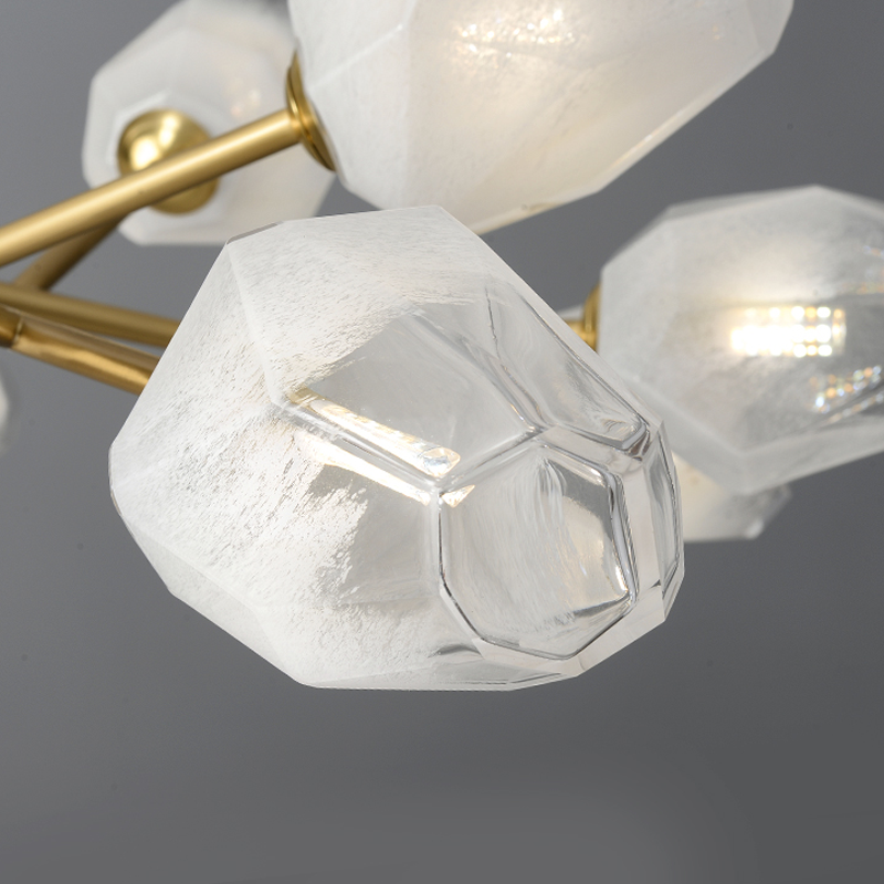 Mandy Modern Art Glass Lampshade Chandelier For Living Room
