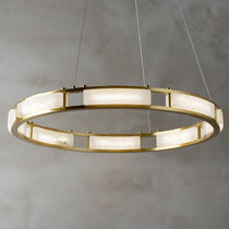Qatar Alabaster Round Chandelier