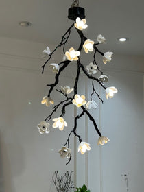 Contemporary Large Long Branch Flower Chandelier - CasaraHouse