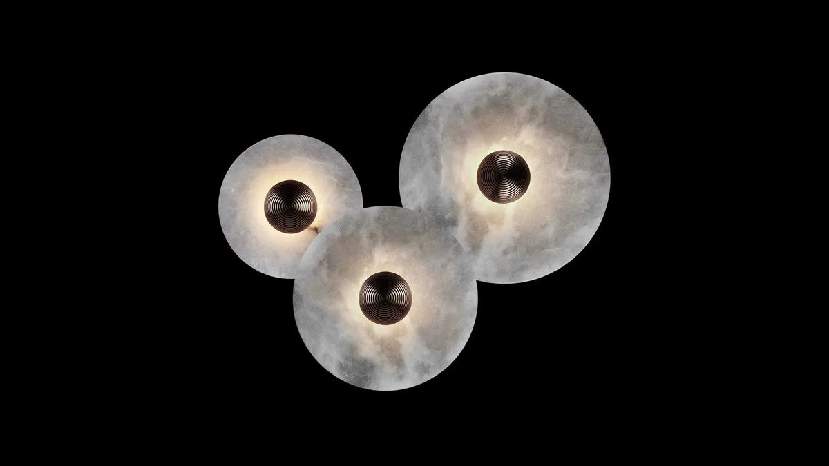 Alabaster Flushmount - 3 Surface