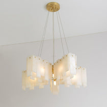 Alabaster Cascade Tiered Chandelier 27.6