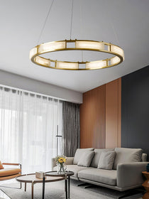 Qatar Alabaster Round Chandelier
