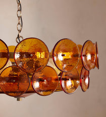 Solaris Disc Murano Glass Chandelier