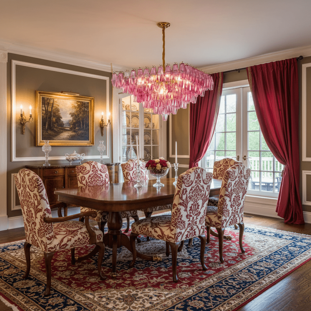 Fuchsia Prism Empire Chandelier