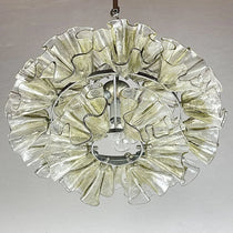 GLACIA HANDCRAFTED MURANO GLASS CHANDELIER 17.7"D