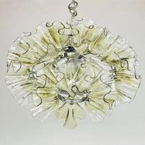 GLACIA HANDCRAFTED MURANO GLASS CHANDELIER 17.7"D