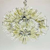 GLACIA HANDCRAFTED MURANO GLASS CHANDELIER 17.7"D