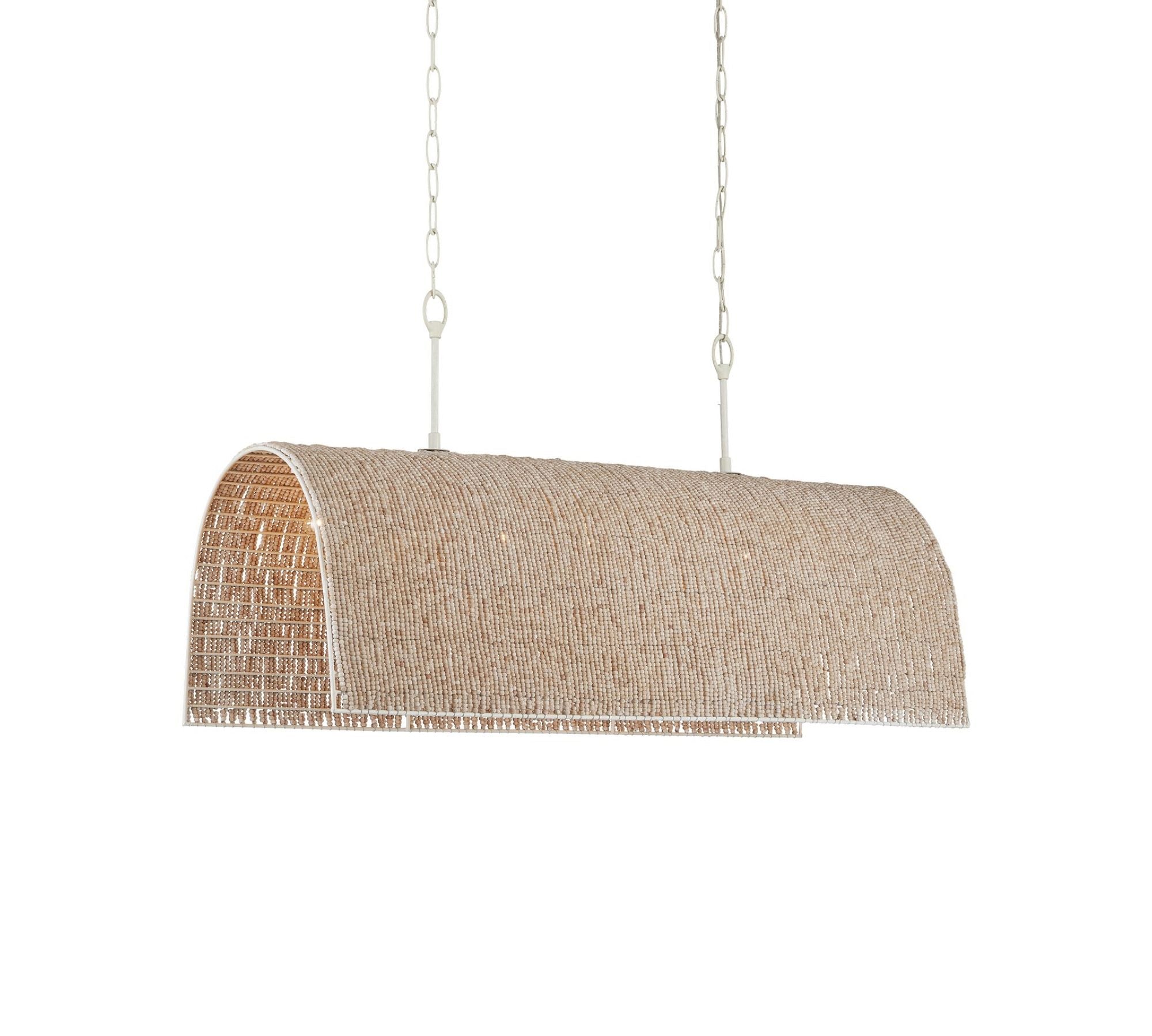 Hester Beaded Linear Chandelier 48" Secondary image