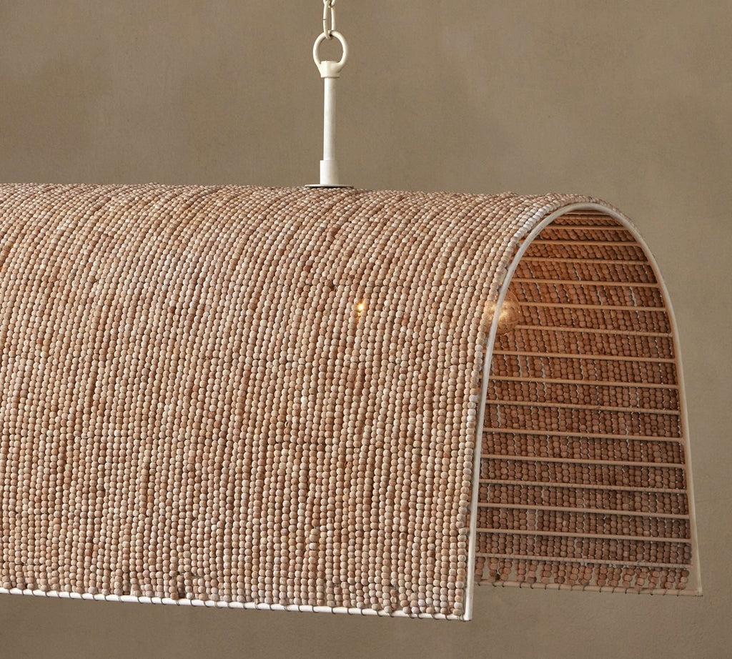 Hester Beaded Linear Chandelier 48"