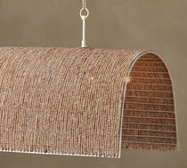 Hester Beaded Linear Chandelier 48"