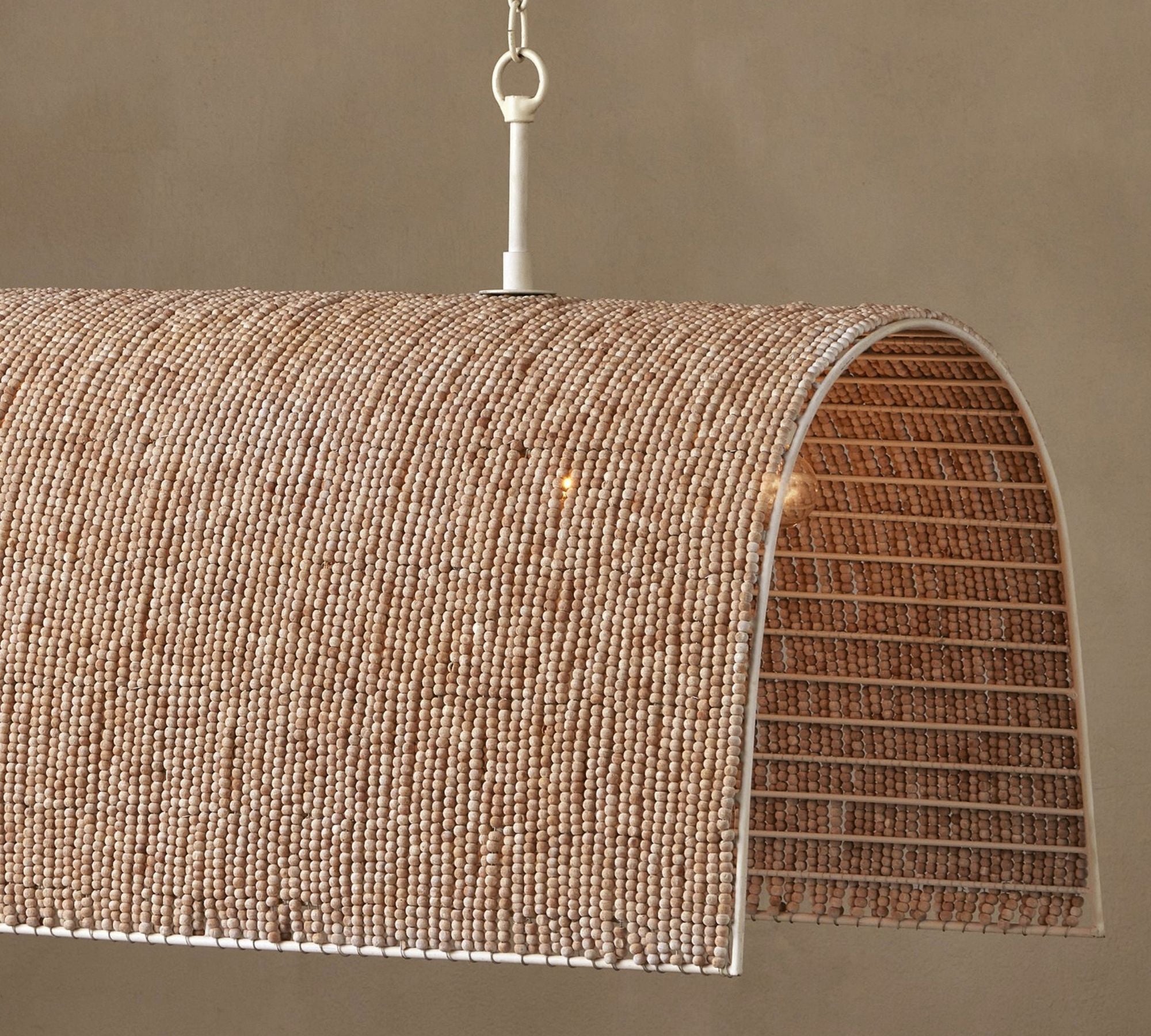 Hester Beaded Linear Chandelier 48"