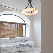 Glacera Round Alabaster Chandelier