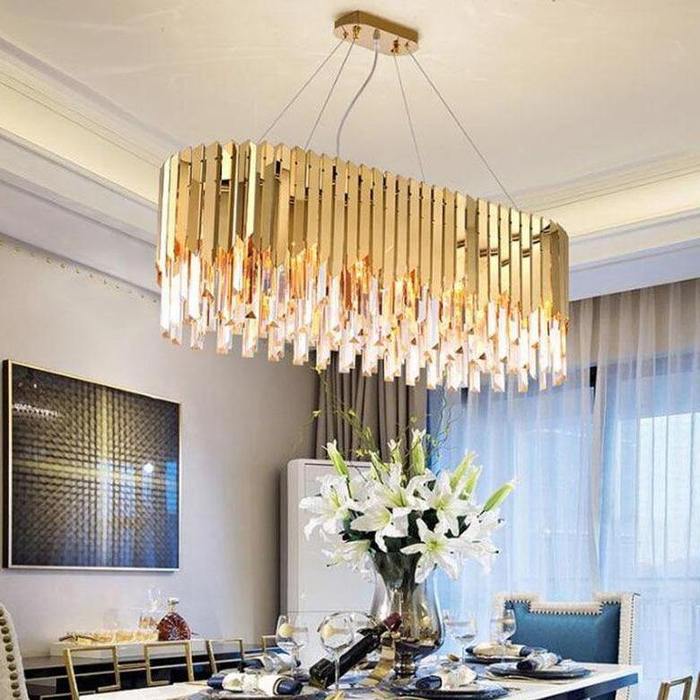 Premium April Crystal Dining Room Chandelier - CasaraHouse