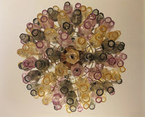 Murano Chandelier – Poliedri – 140 glass – Multi