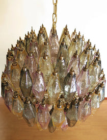 Murano Chandelier – Poliedri – 140 glass – Multi