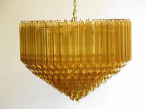 Murano Glass Chandelier – 265 prisms – Amber