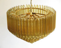 Murano Glass Chandelier – 265 prisms – Amber
