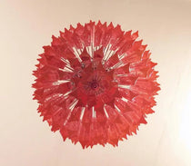 Murano Glass Chandelier – 184 prisms – Pink