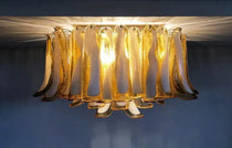 Murano Glass Chandelier – 64 petals – Caramel