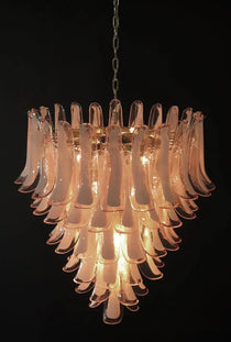 Murano Glass Chandelier – 75 petals – Pink