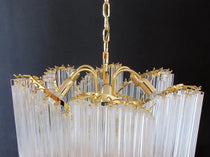 Murano Glass Chandelier – Viennetta -114 prims – Transparent