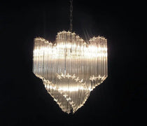 Murano Glass Chandelier – Viennetta -114 prims – Transparent