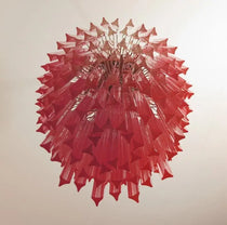 Murano Glass Chandelier – Triedri – Pink – 242 prisms