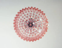 Murano Glass Chandelier – 163 prisms – Pink
