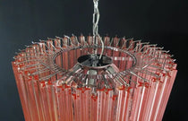 Murano Glass Chandelier – 163 prisms – Pink