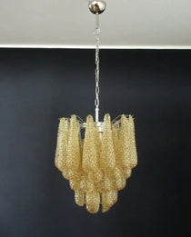 Murano Chandelier – Drop – 41 glasses – Amber