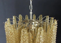 Murano Chandelier – Drop – 41 glasses – Amber