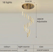 Angelica Foyer & Staircase Chandelier 19" 23" D