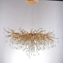 Raindrop Crystal Stunning Tree Branch Crystal Chandelier For Living Dining Room