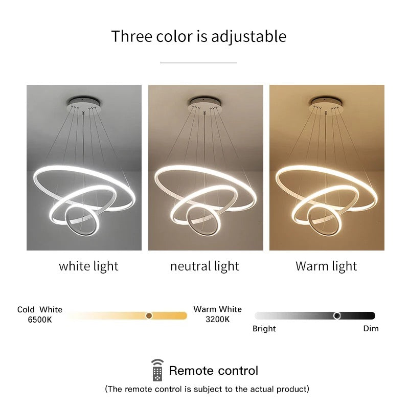 Savanna 3-Ring Chandelier