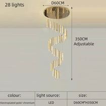 Angelica Foyer & Staircase Chandelier 19" 23" D