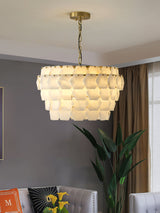 Elegant Hexa Cloud Alabaster Pendant Light - CasaraHouse