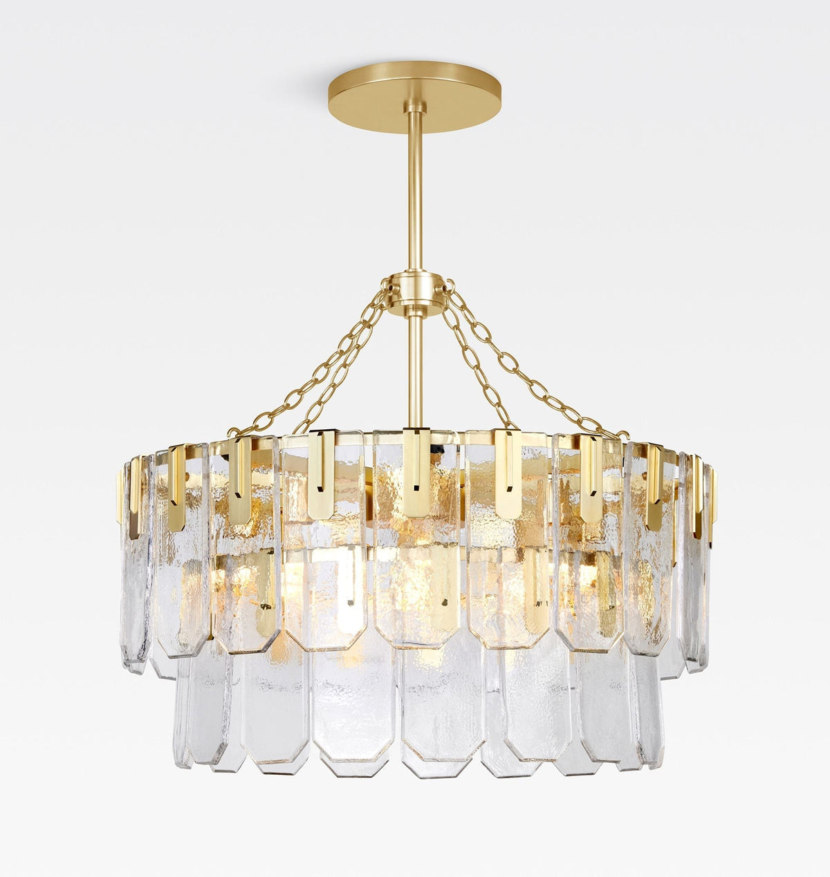 Nadia Glass Chandelier 30" 41" Main image