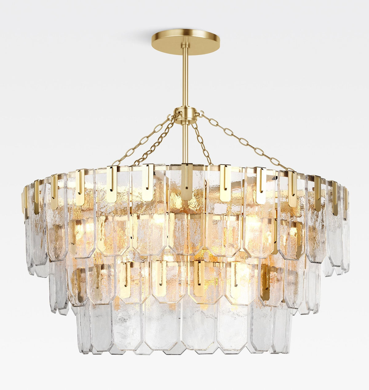 Nadia Glass Chandelier 30" 41"