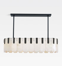 Nadia Alabaster Linear Chandelier 42" Width