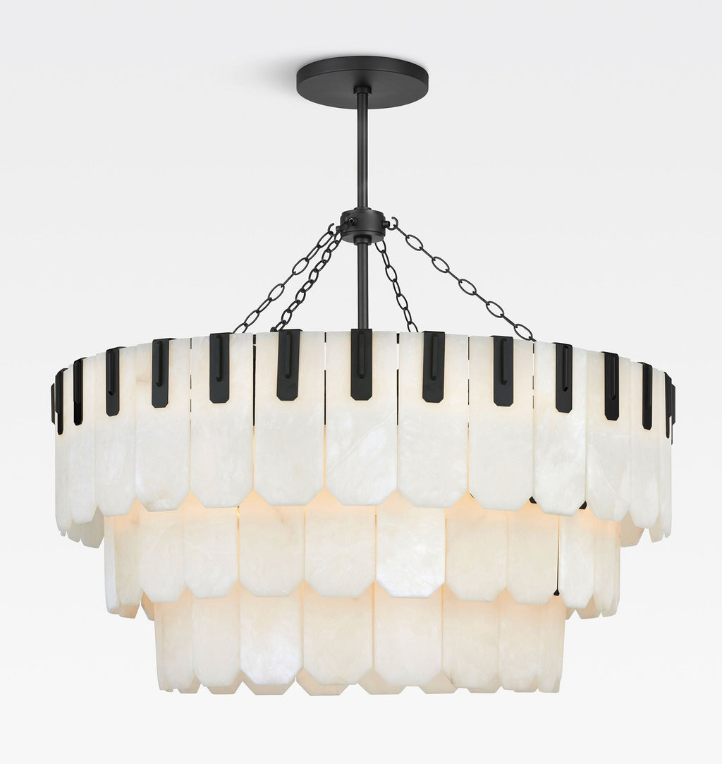 Nadia Alabaster Chandelier 30" 41"