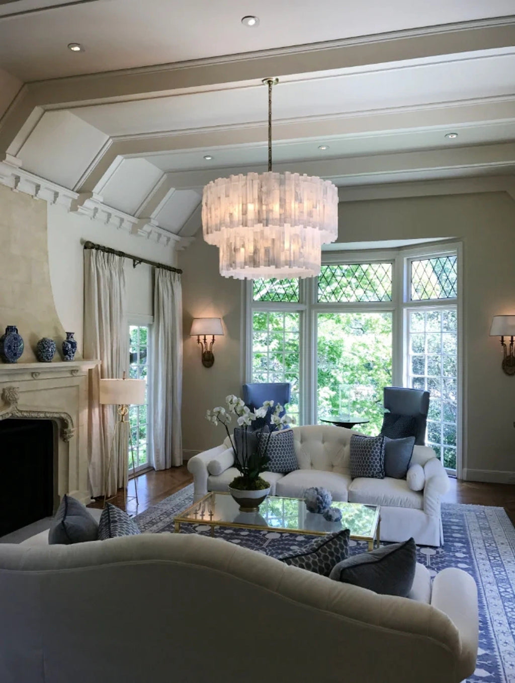 Shahida Selenite Chandelier