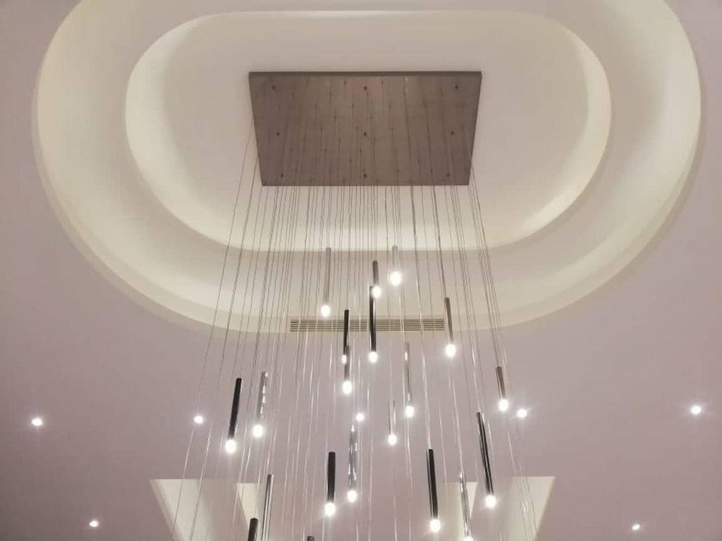 Bellini Rectangular Tubular Pendant Light Chandelier