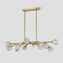 Mitchell Clear Glass Linear Chandelier
