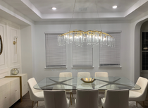 Teardrop Branch Chandelier Natural Engraved Brass Finish 49"