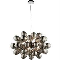 NOIRA BLACK GRAPE GLASS CHANDELIER 15.9" 23.6" 31.5"D