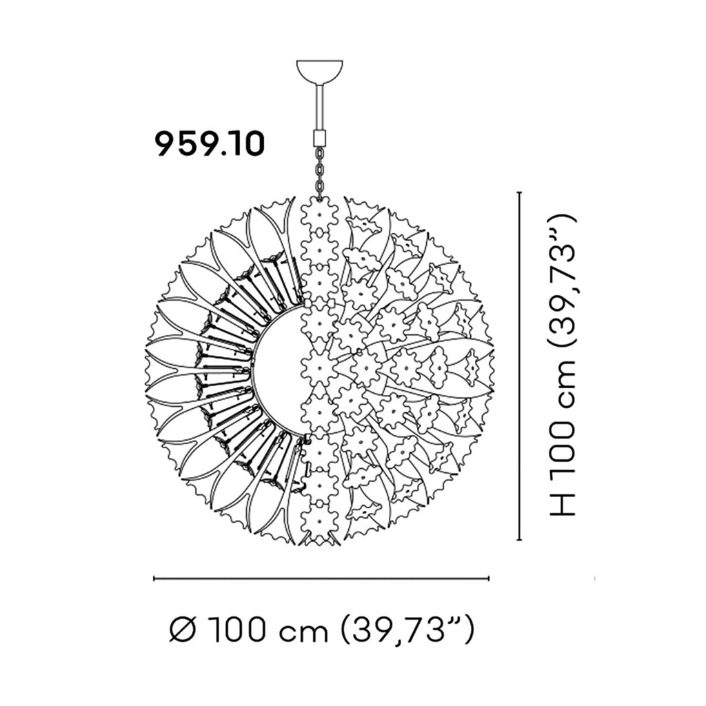 Espe Crystal Chandeliers Amber Yellow