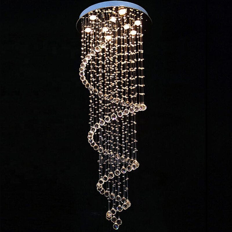 Addle Crystal Chandelier 19"D