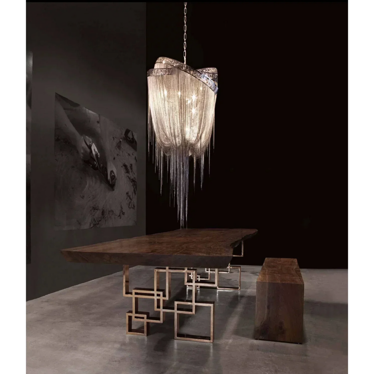 DRIFT MODERN GLASS PENDANT CHANDELIER 23.62" 31.5" 39.37" 47.24"D Main image