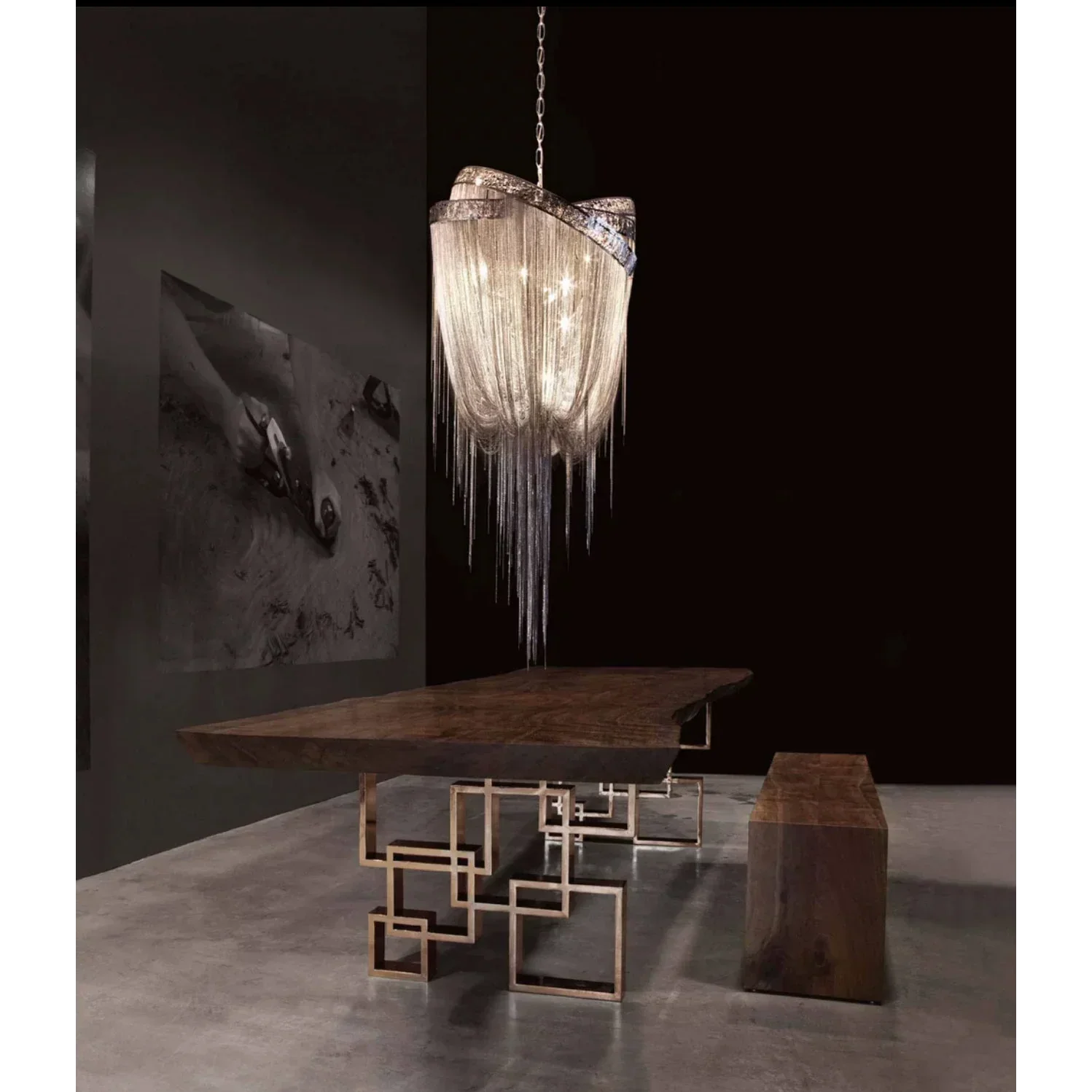 DRIFT MODERN GLASS PENDANT CHANDELIER 23.62" 31.5" 39.37" 47.24"D